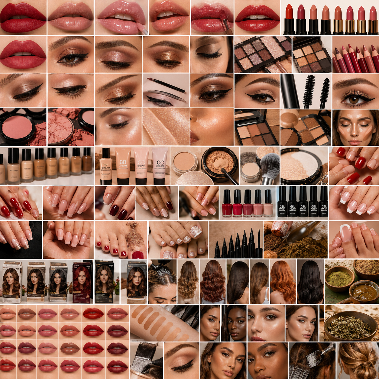 Cosmetics — shade application